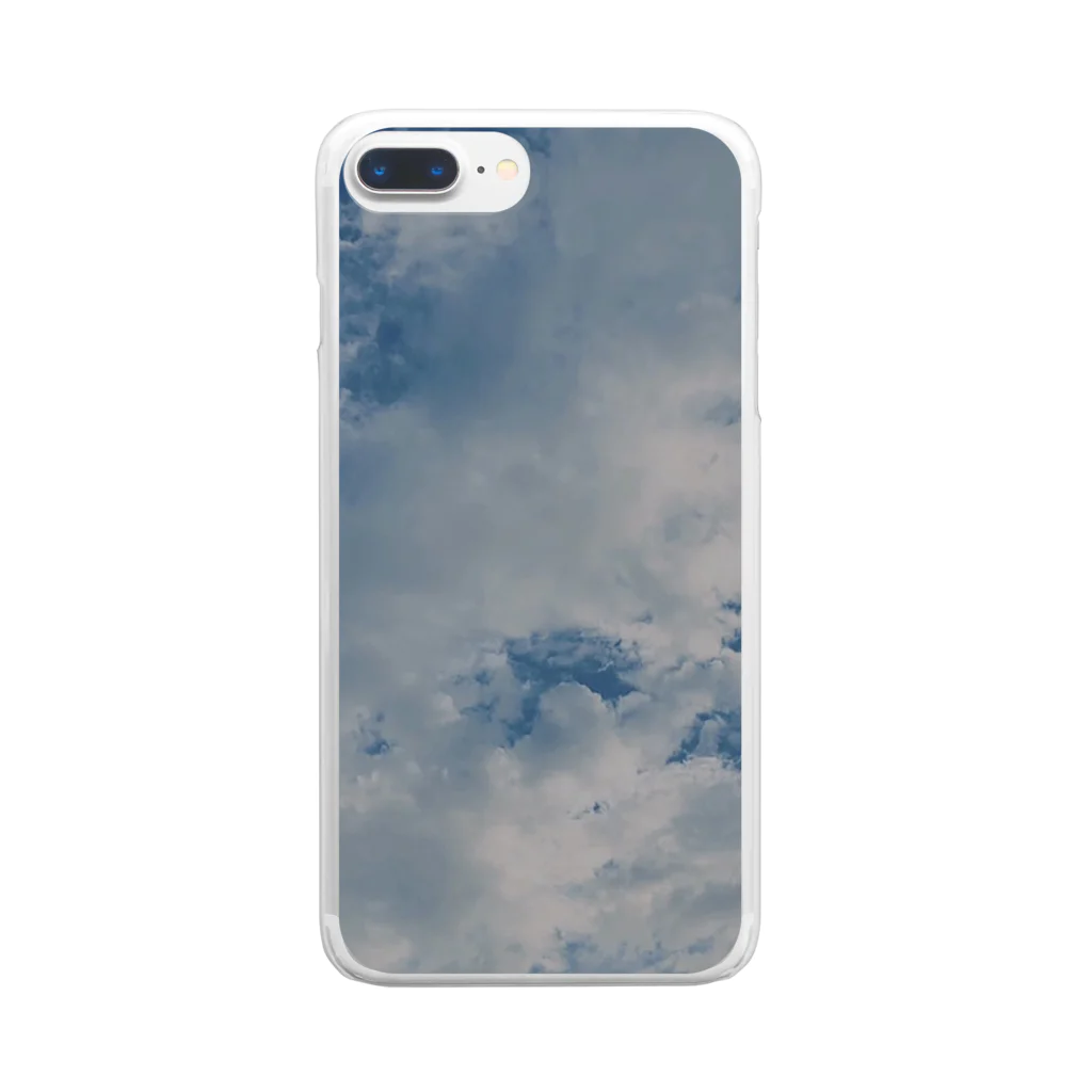 イバショ。の空と雲 Clear Smartphone Case