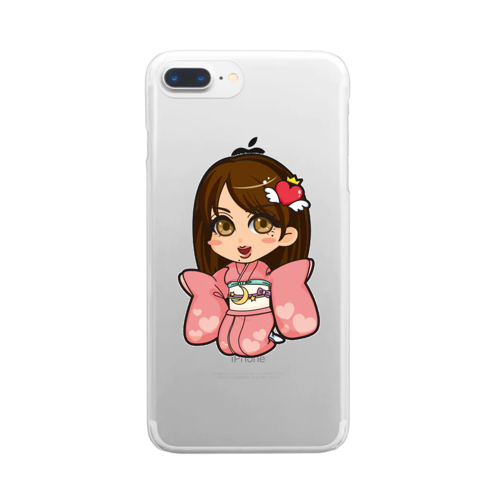 エンジェルガール（angelgirl）のユキティ2020ホワイトver Clear Smartphone Case