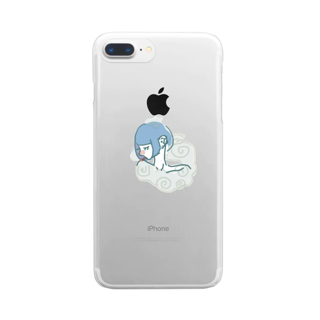 YakizAkanaのたばこもくもくちゃん Clear Smartphone Case