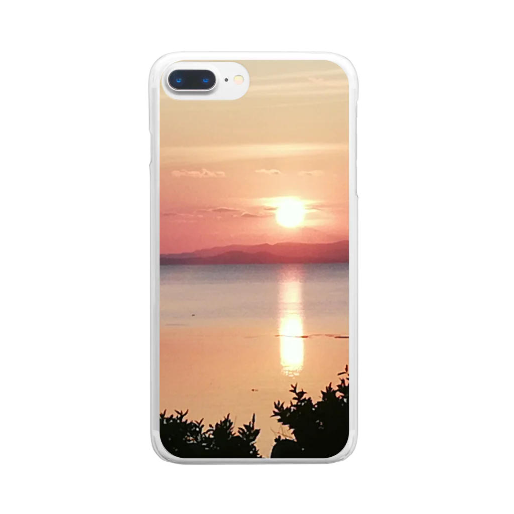 美ら島（beautiful island）パラダイス（Paradise）の夕焼け２ Clear Smartphone Case