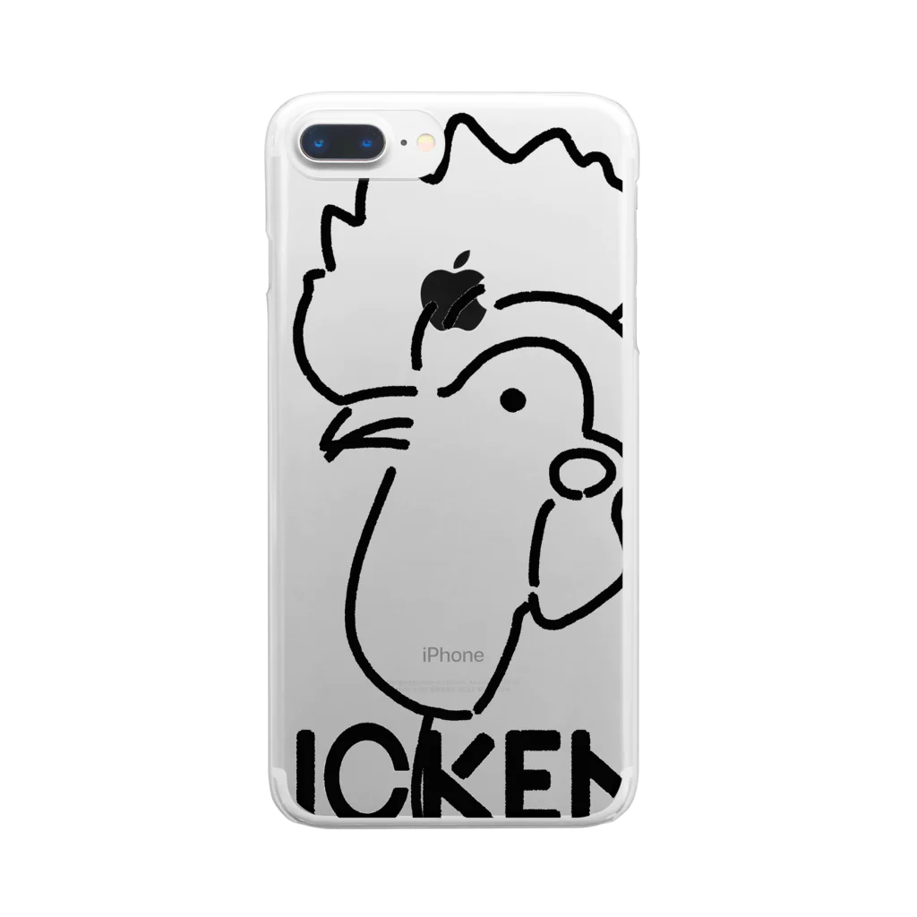 サタケ商店🐅🍛のiTDQ チキン Clear Smartphone Case