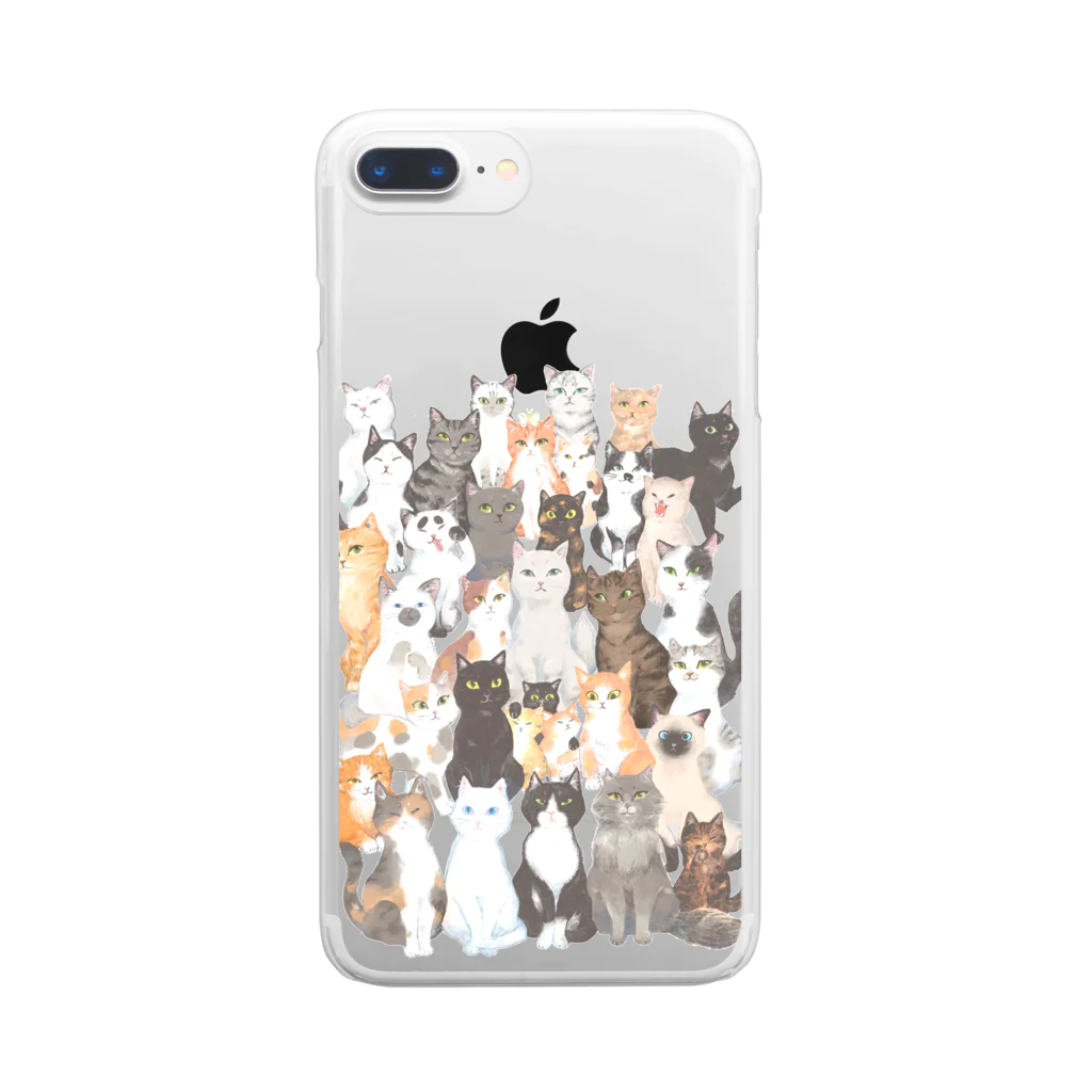 はるさめ商店の猫ネットワークA Clear Smartphone Case