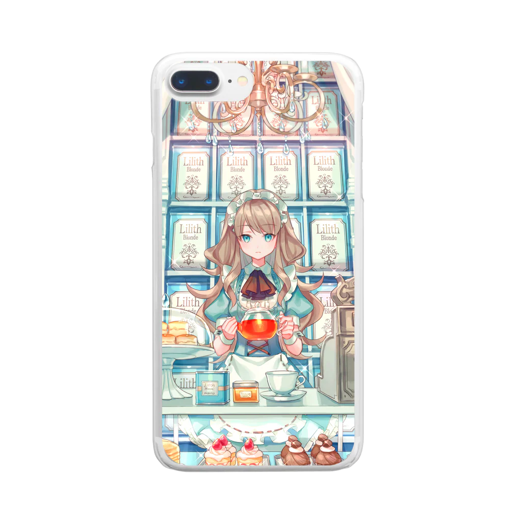 すざく君の家の紅茶屋さん Clear Smartphone Case