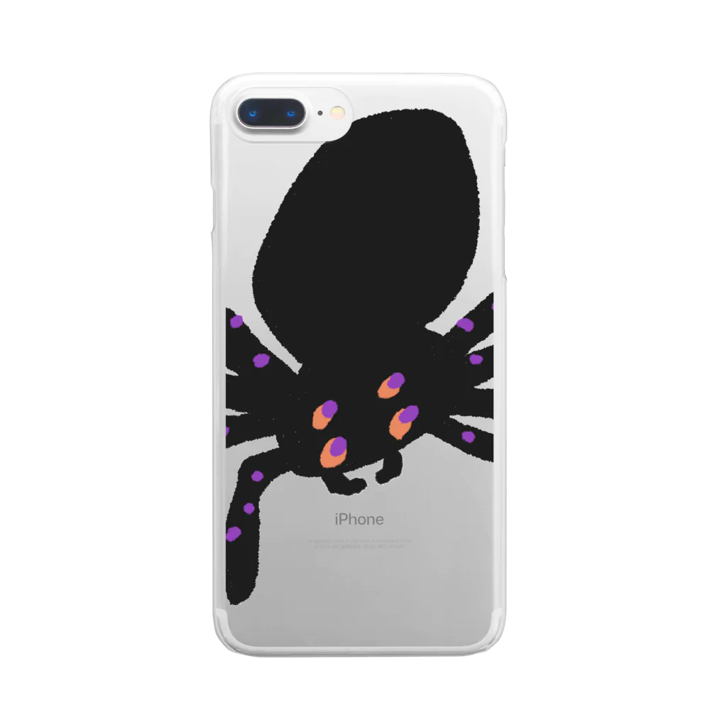 mya-mya=MIYA JUNKO's shop 02のmr. spider Clear Smartphone Case