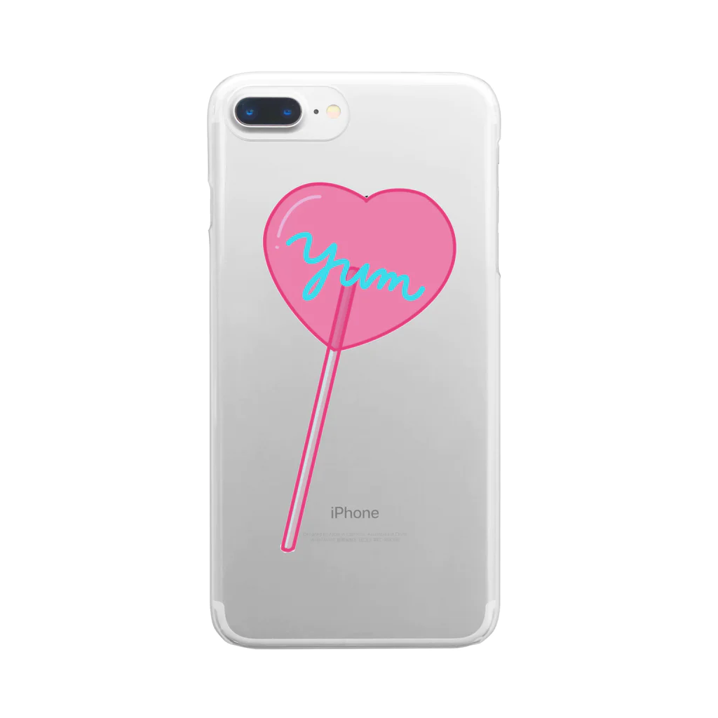 Kiwiのyum candy Clear Smartphone Case