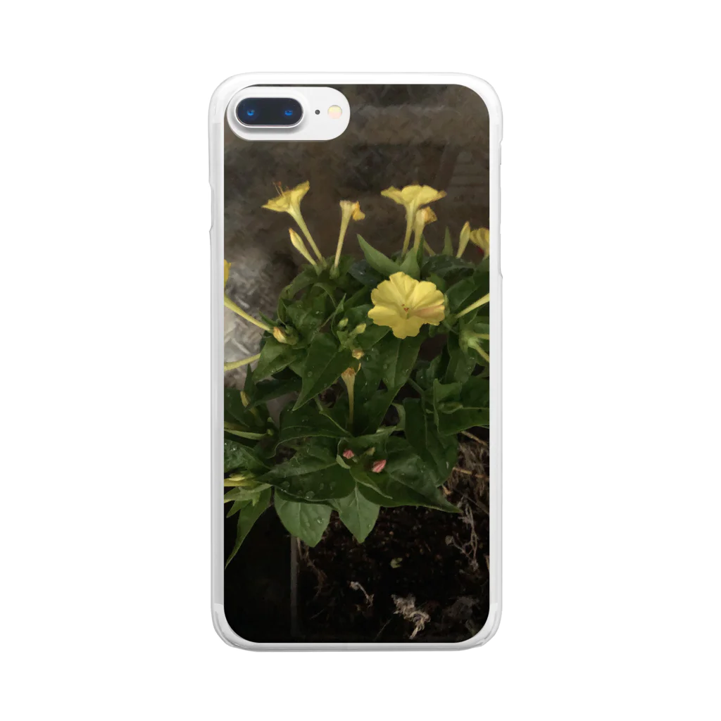 ばにーすぺーの月見草の花言葉 Clear Smartphone Case