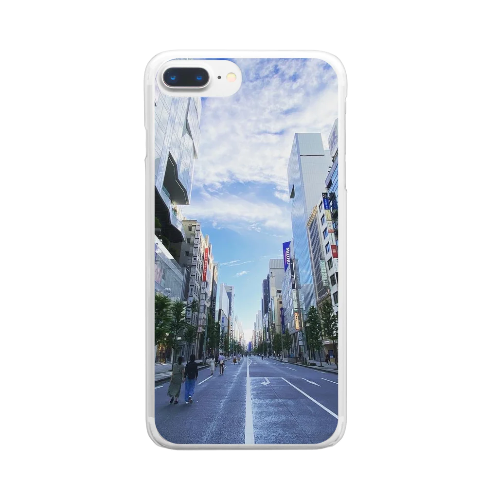 SANYOフォトショップの銀座雨上がり Clear Smartphone Case