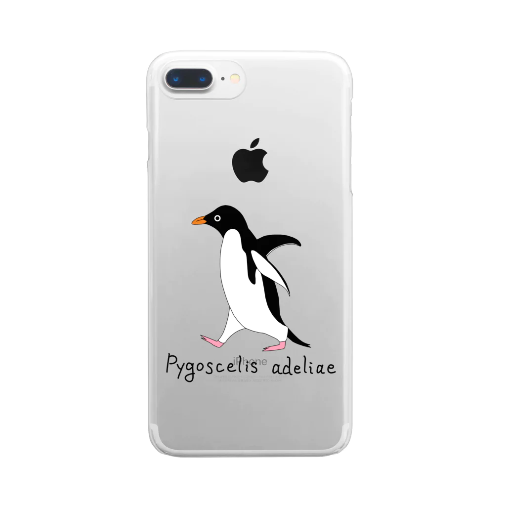 畳五良のアデリーペンギン Clear Smartphone Case