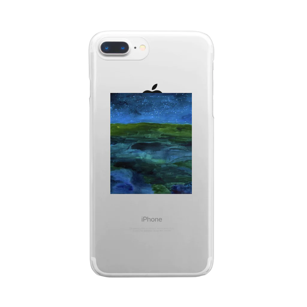 Mmmmの砂漠の夜 Clear Smartphone Case