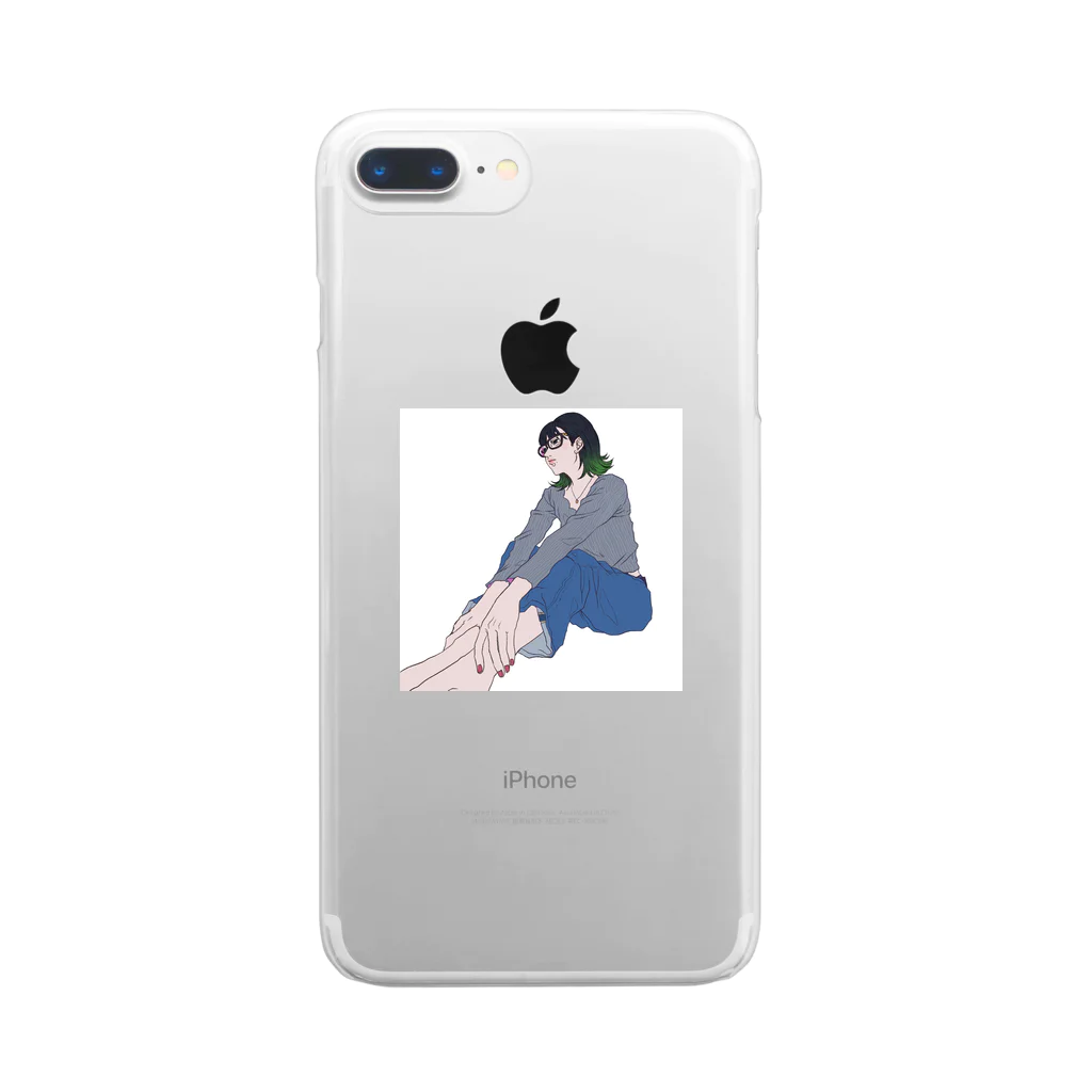 空き家のメガネ女子 Clear Smartphone Case