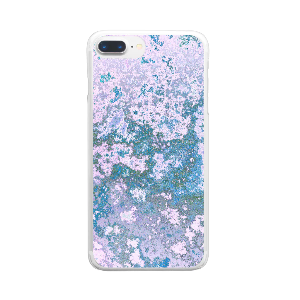 水草の山桜的銀河 Clear Smartphone Case