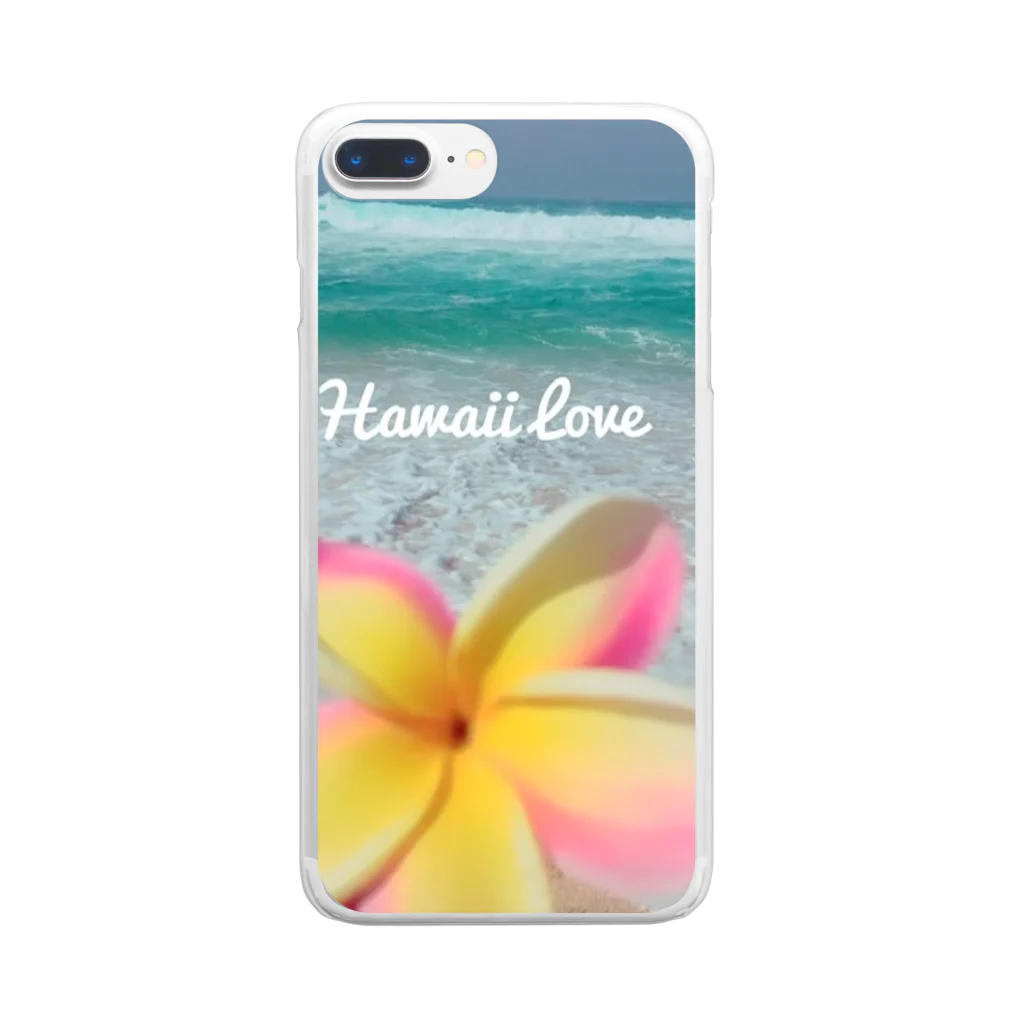 ハワイ-611のpuameria by the sea Clear Smartphone Case