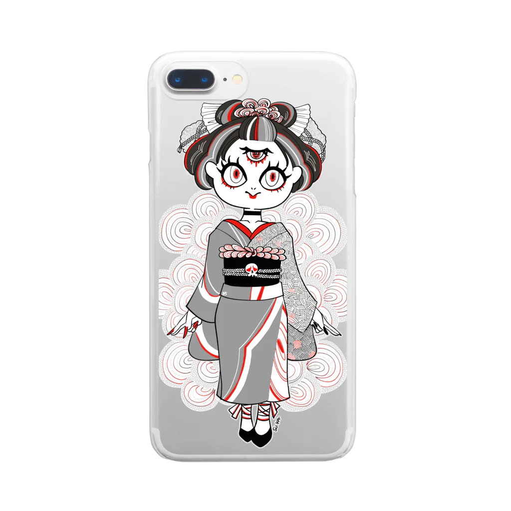 su.ka.m.artのめ嬢サン Clear Smartphone Case