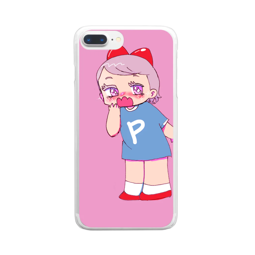 プンさんしょっぷのプンさんです🌸 Clear Smartphone Case