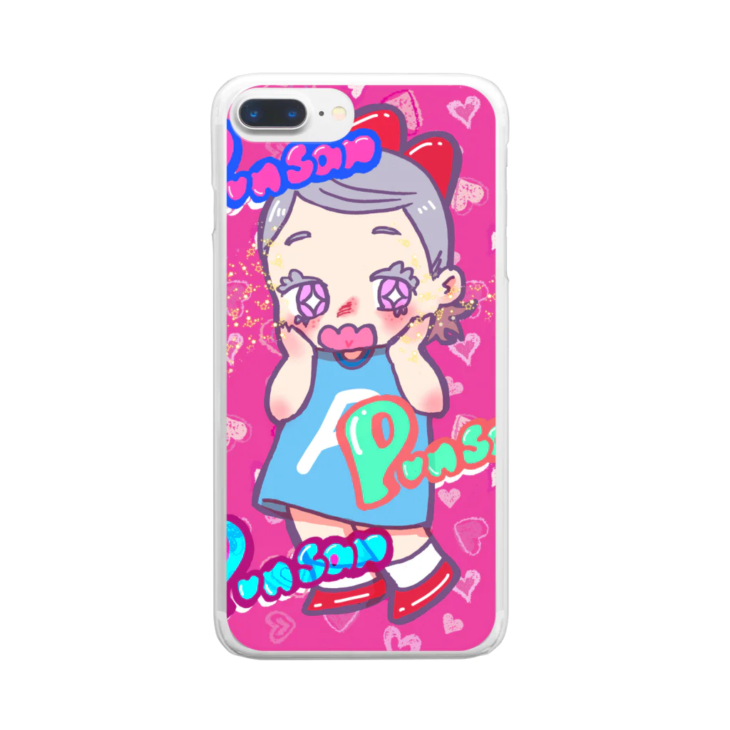 プンさんしょっぷのプリクラプンサン Clear Smartphone Case