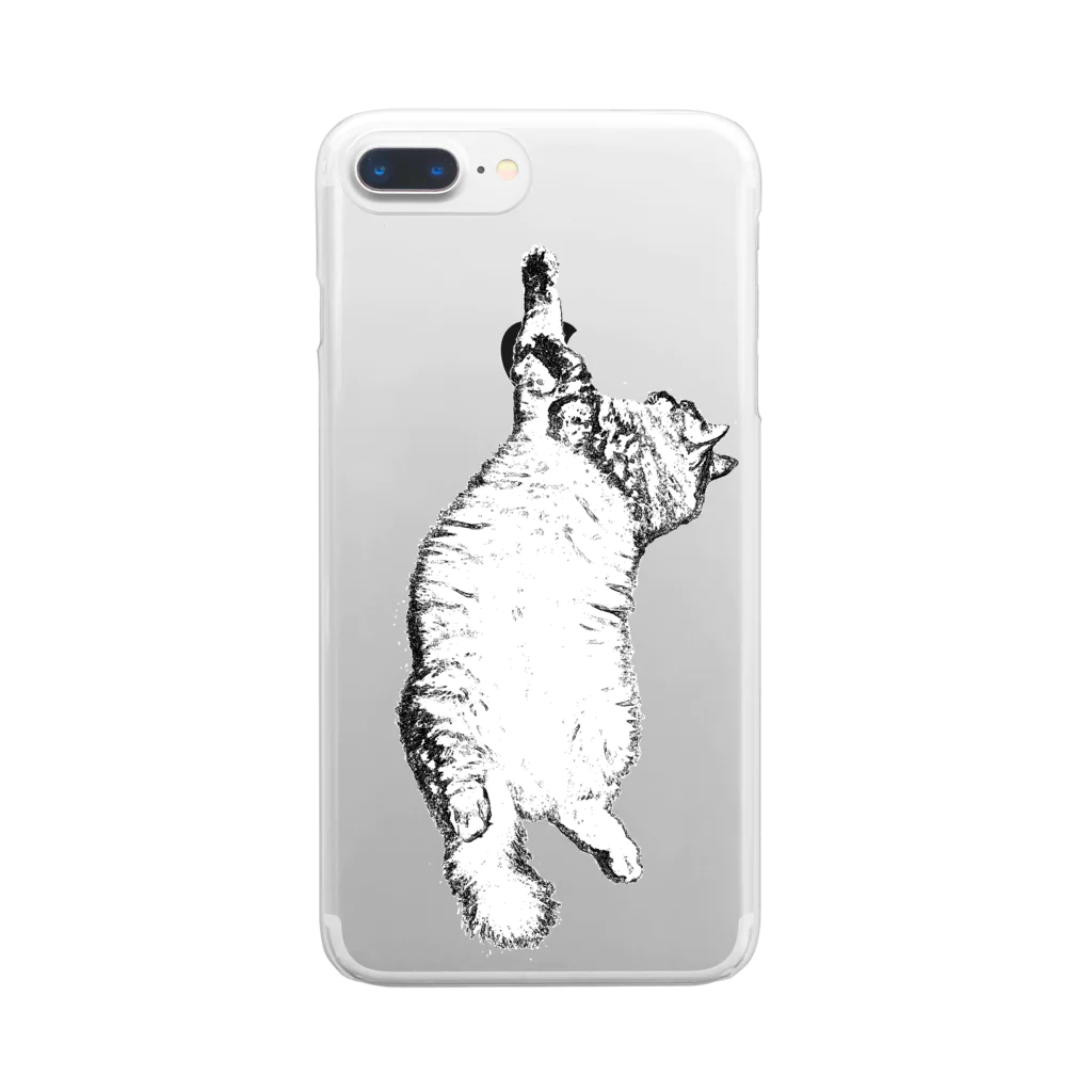 マロマロの猫踊り...？ Clear Smartphone Case