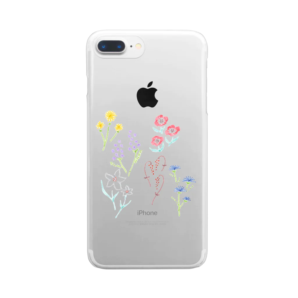 satosetの花 Clear Smartphone Case