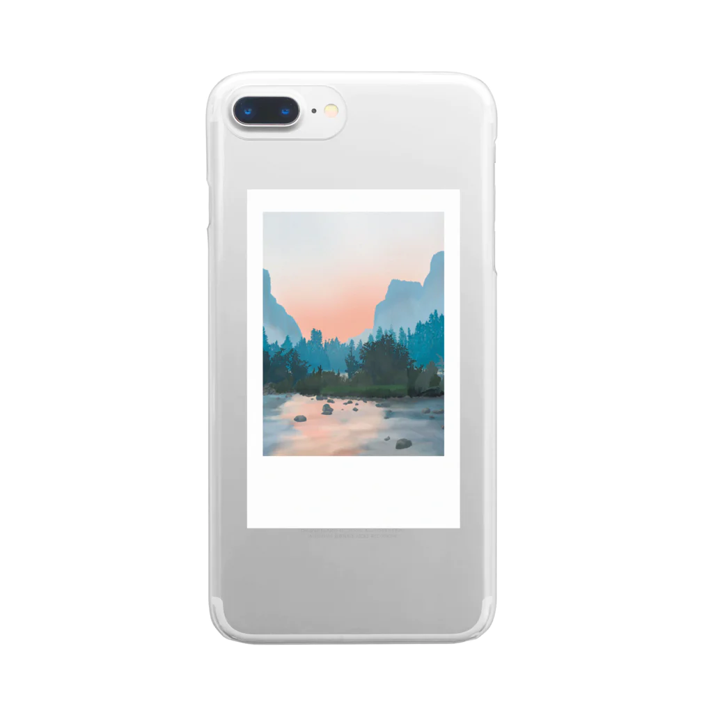 lapisksのPolaroid: mountain  Clear Smartphone Case