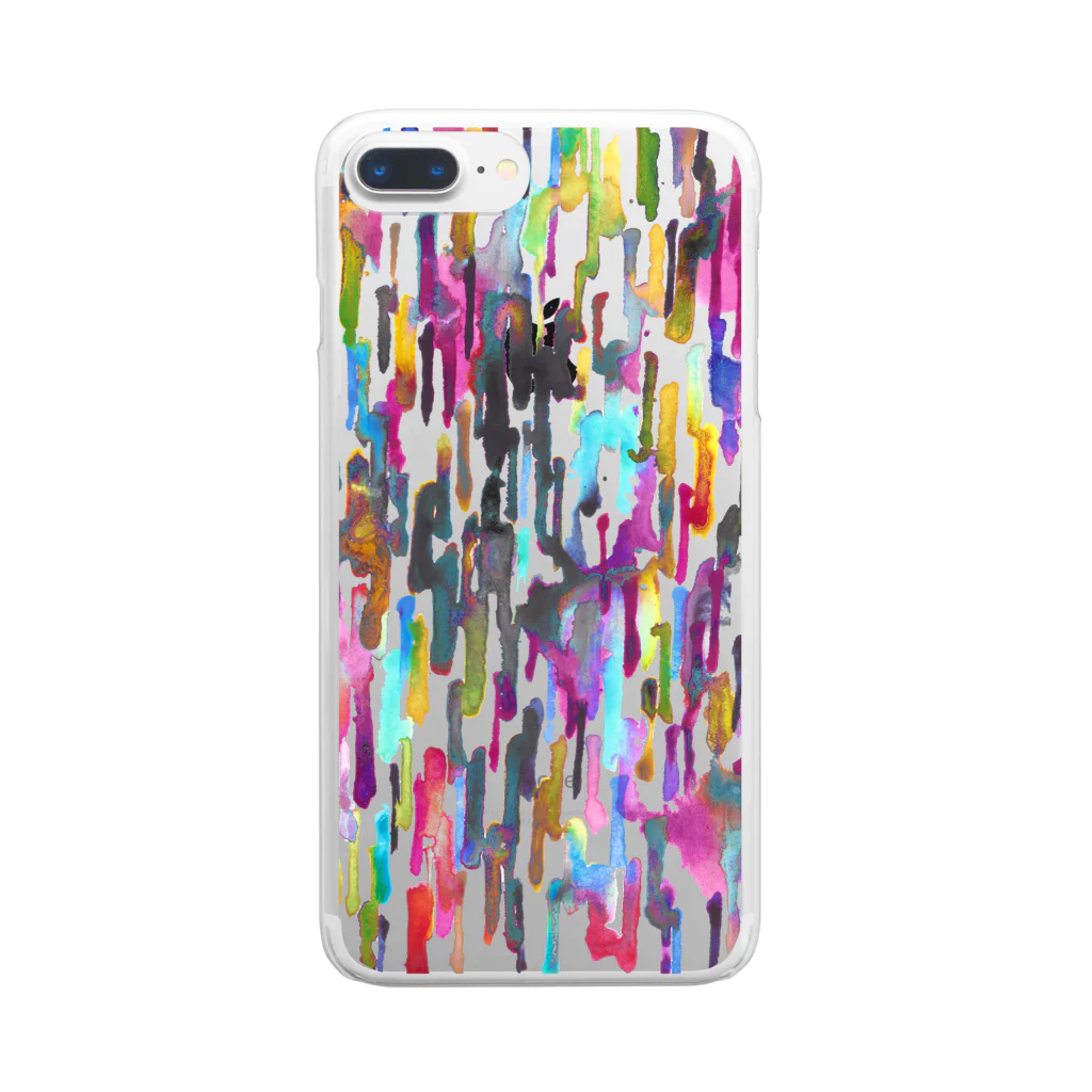 Miki_after_partyのcolorful　rain Clear Smartphone Case
