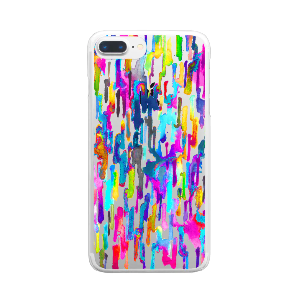 Miki_after_partyのcolorful rain -vivid- Clear Smartphone Case