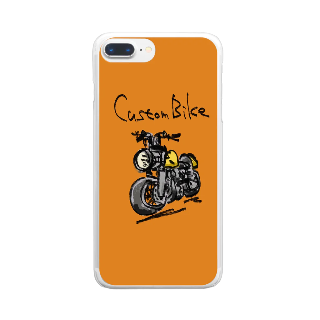 ばんやスマホケースのCustom Bike  Clear Smartphone Case