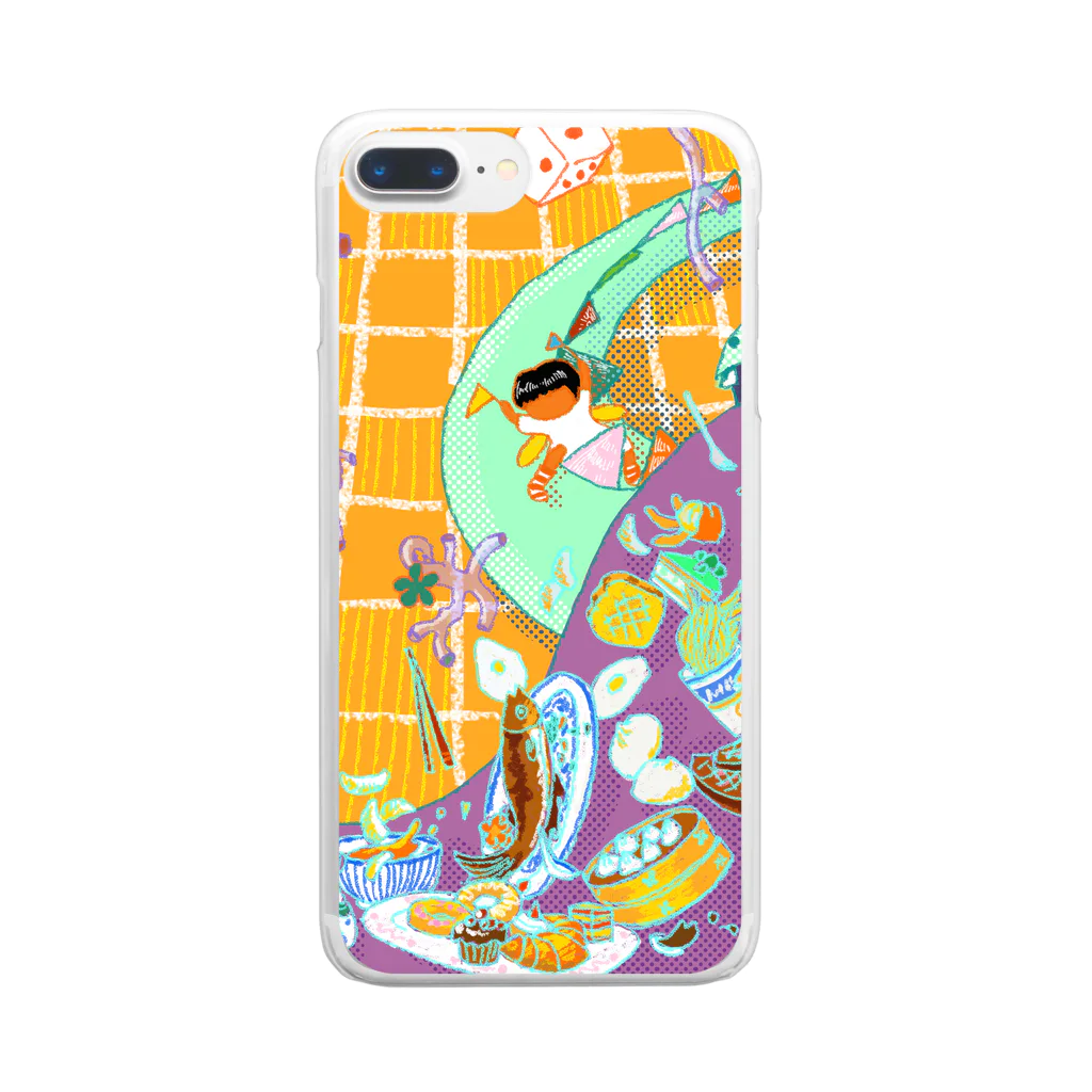 ipinlululululu's ferris wheelの食いしん坊 Clear Smartphone Case