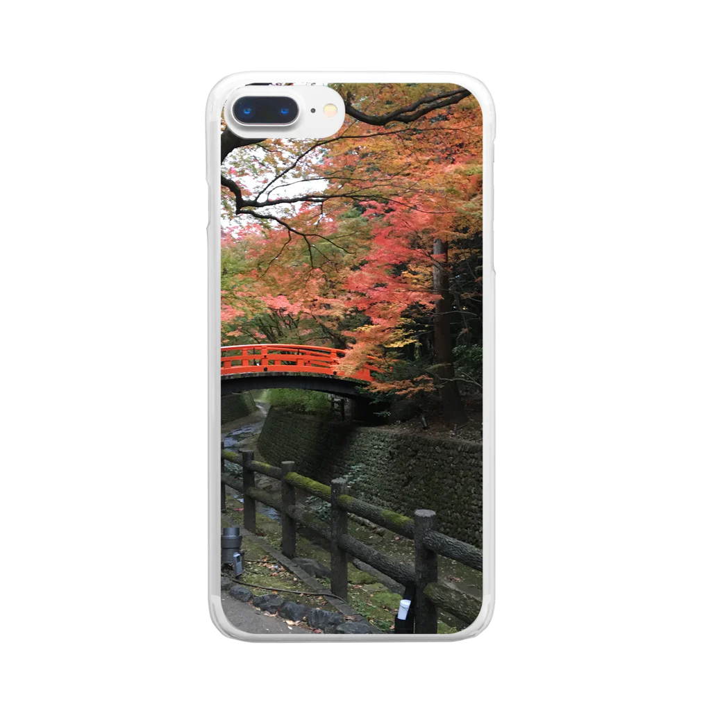 さんぽchの紅葉の散歩道 Clear Smartphone Case