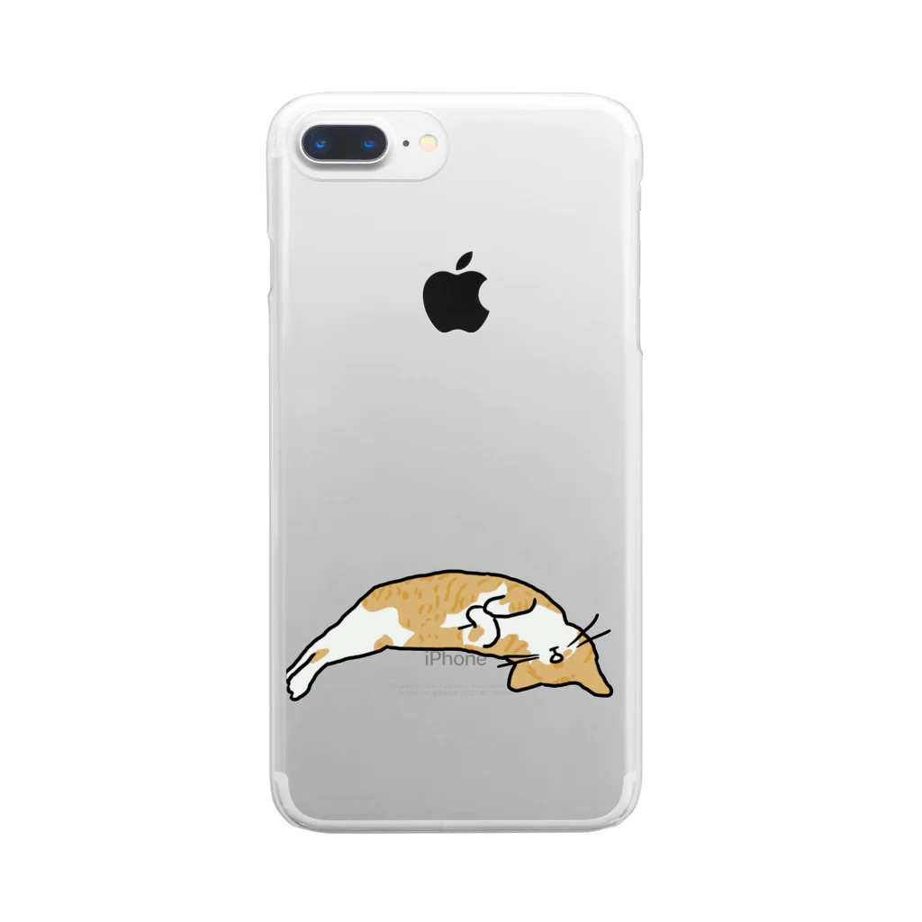 横浜 大口 宝明楼のGANG☆STAR 眠り猫のトト君 Clear Smartphone Case