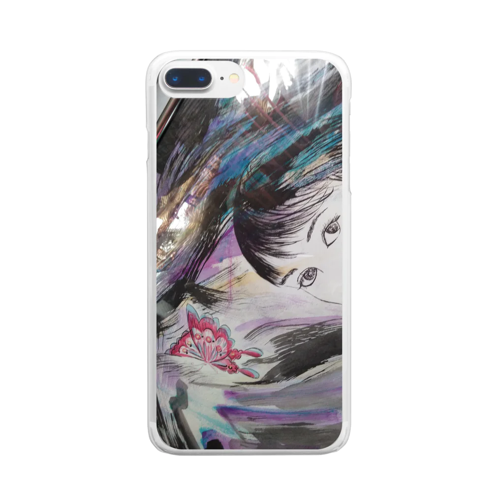 おの月夜の宴 Clear Smartphone Case