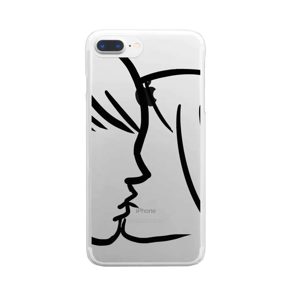 High UpのKISS Clear Smartphone Case