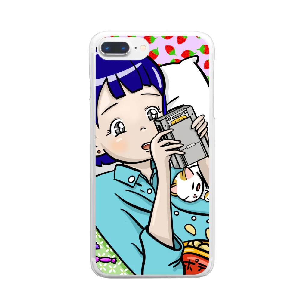 Phabals ショップのゲーム女の子 Clear Smartphone Case