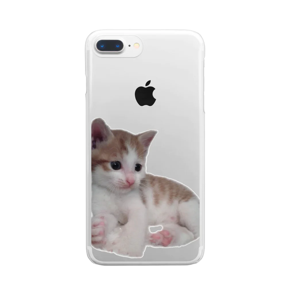 だっくのちびねこ Clear Smartphone Case