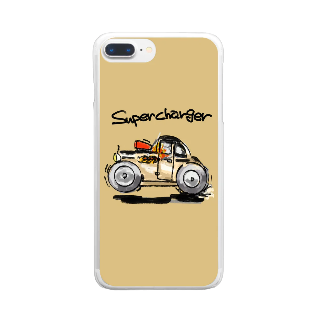 ばんやスマホケースのSuper charger  Clear Smartphone Case