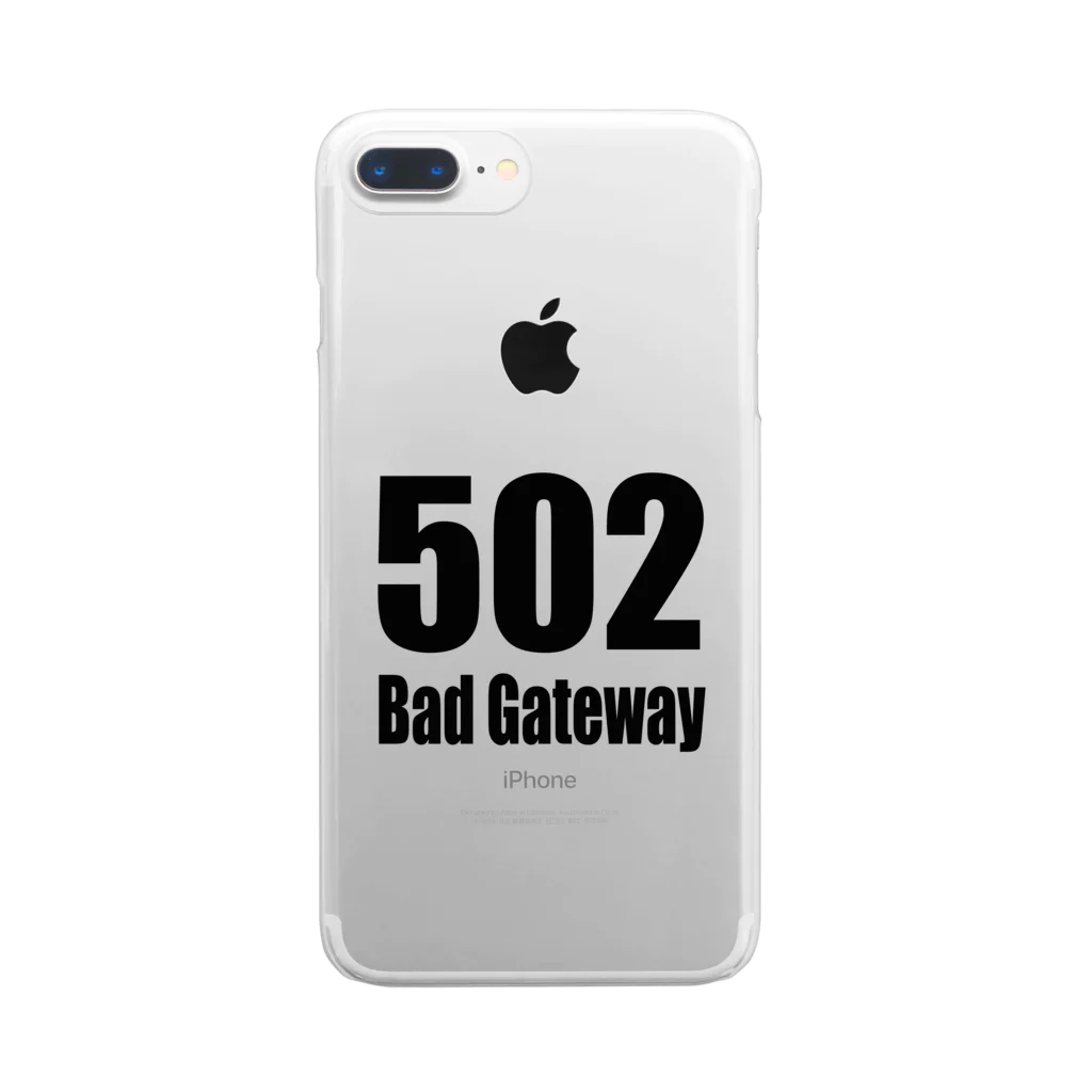 Error Correctionの502 Bad Gateway Clear Smartphone Case