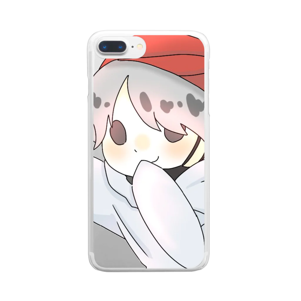 あえくん🔊のグッズショップの最新デフォルメあえくんグッズ Clear Smartphone Case