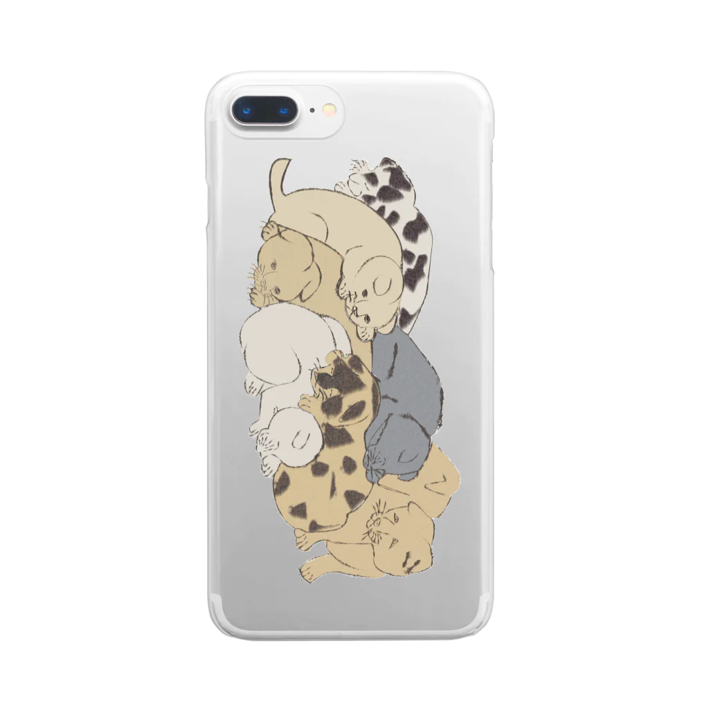 AO's SHOPの浮世絵　湖竜斎いぬ Clear Smartphone Case