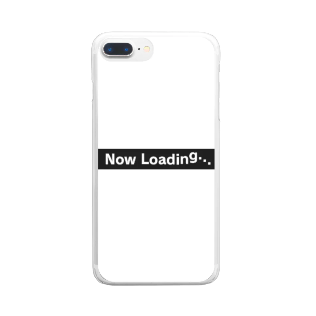 おにぎりのNOW loading クリアスマホケース