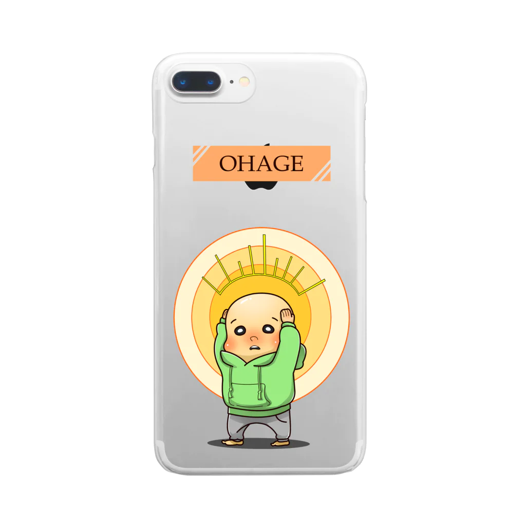 aki@歌いながら絵を描く人のOHAGE① Clear Smartphone Case