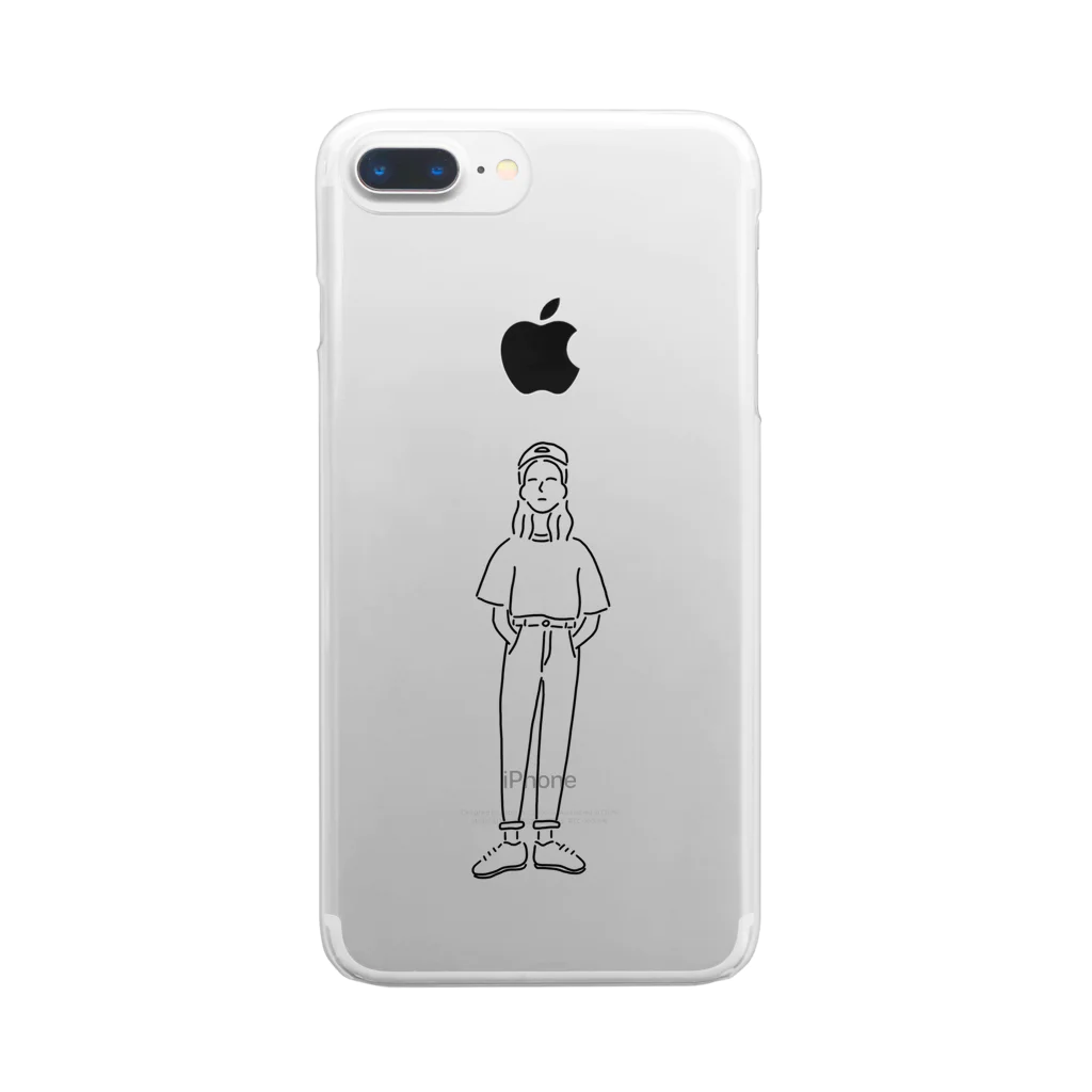 MEIの強い女の子 Clear Smartphone Case