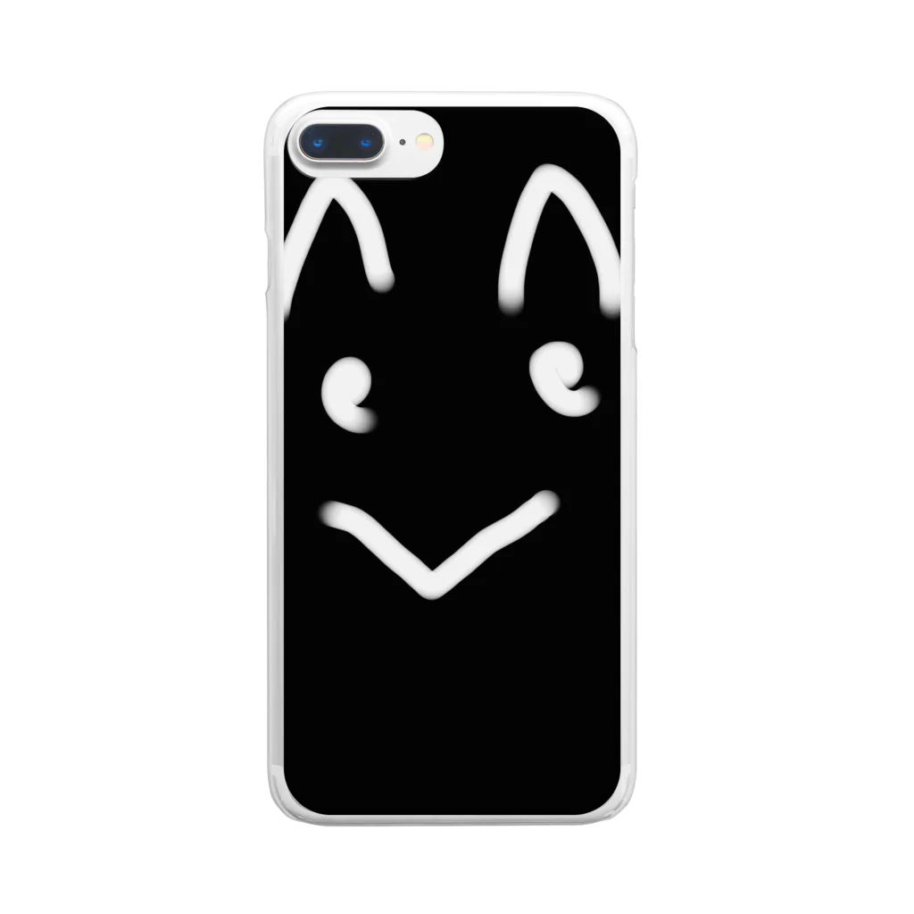 顔文字の顔文字服 Clear Smartphone Case