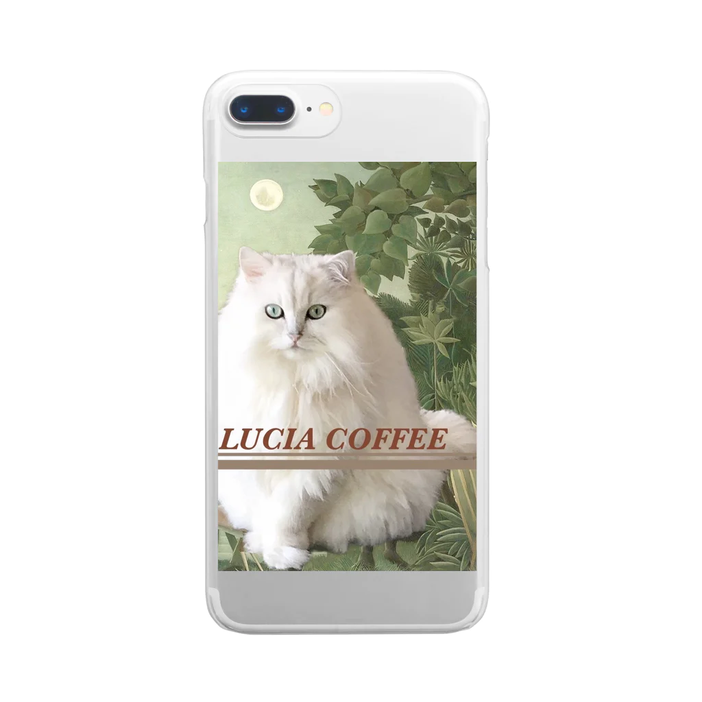 SOYOMI＆LUCIA＆IRISのLUCIA COFFEE クリアスマホケース