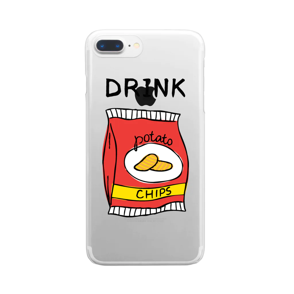 gemgemshopのポテチは飲み物 Clear Smartphone Case