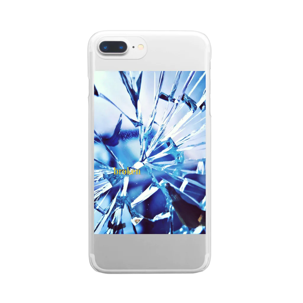 mitchi77のbroken Clear Smartphone Case