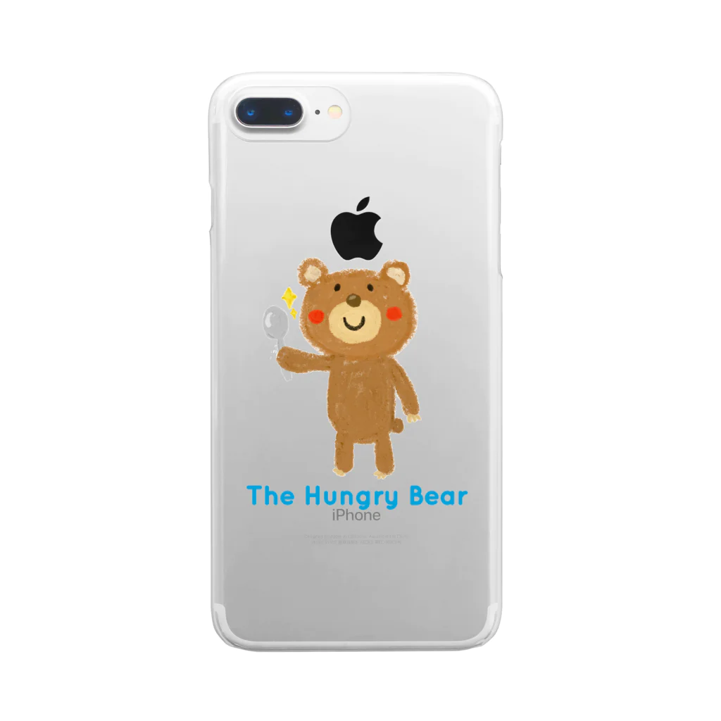 Atelier FunipoのThe Hungry Bear　ロゴあり Clear Smartphone Case