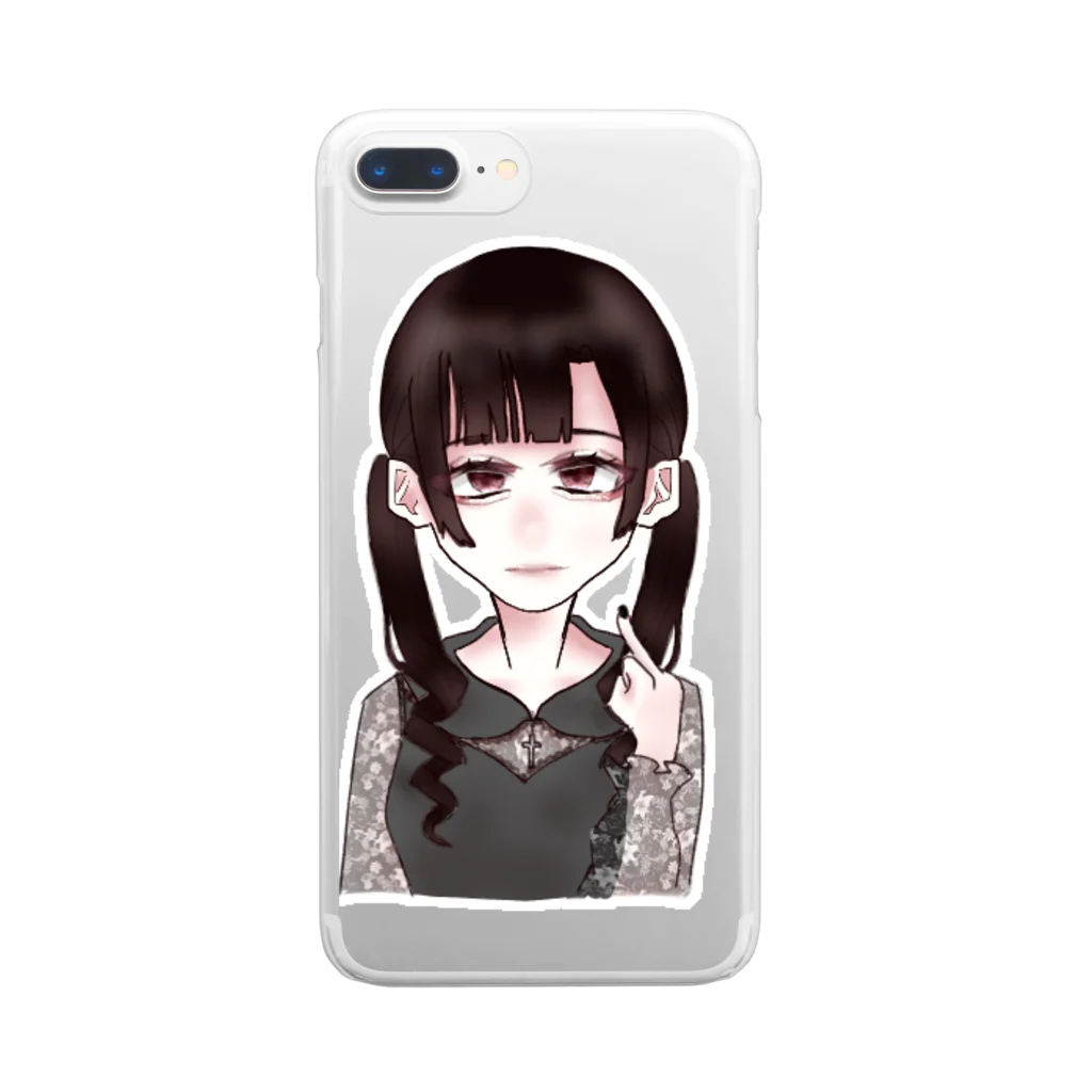 ✞違法幼女懺悔✞新春お鏡餅の🎀🧸 Clear Smartphone Case