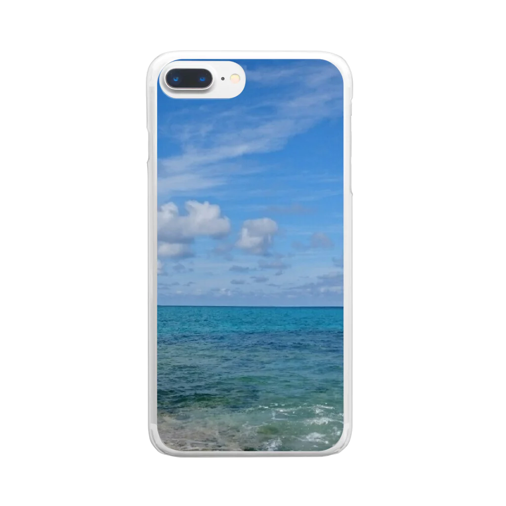 tamasyokuninのきれいな海の写真 Clear Smartphone Case