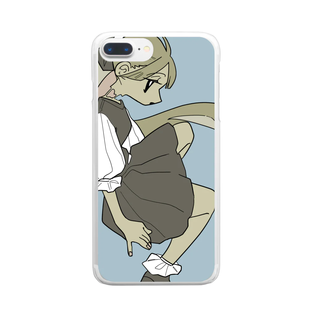 ニジマスのおんなのこちゃん Clear Smartphone Case