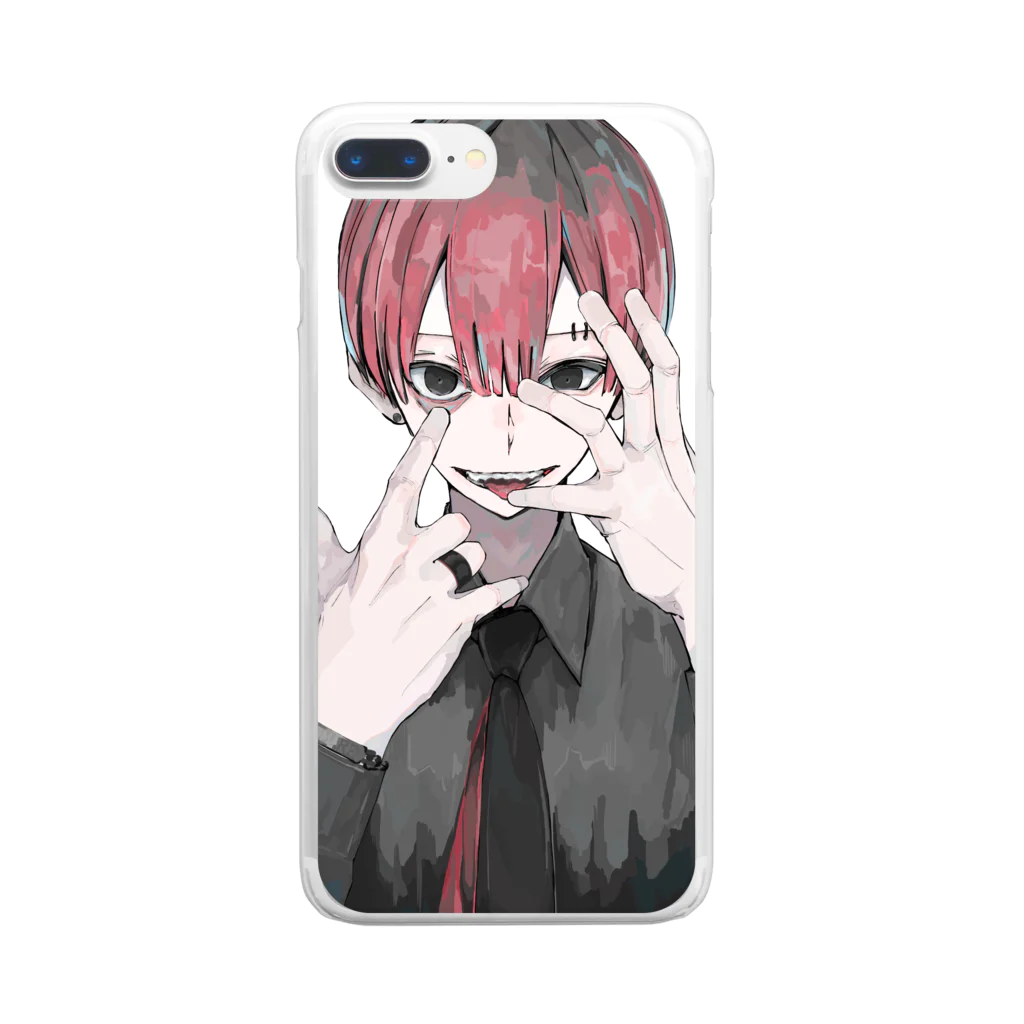 homareのEyebrow Piercing  Clear Smartphone Case