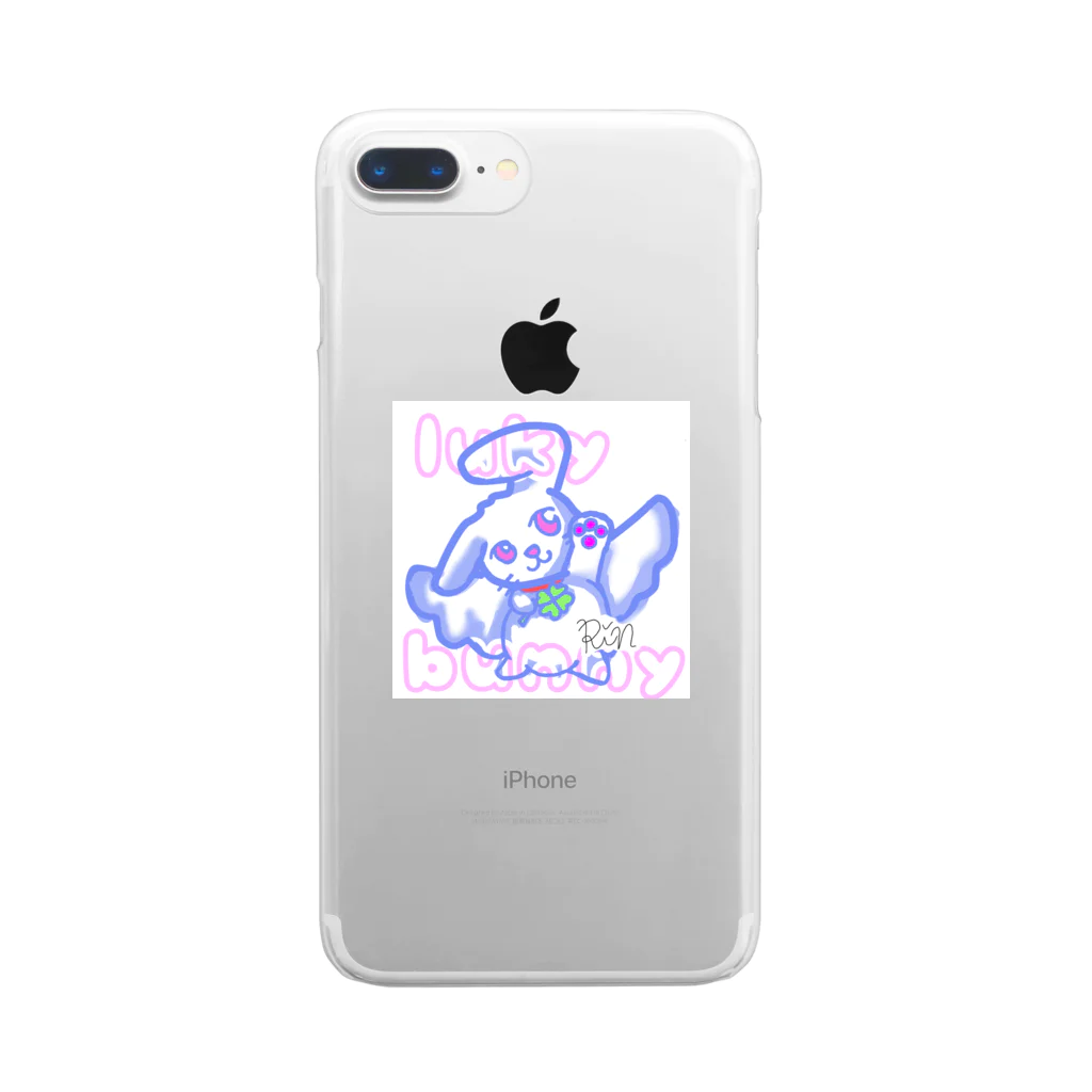 Rinrinのまねきうさぎ Clear Smartphone Case