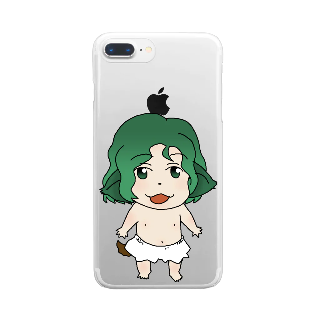 カッコ3のGreen Baby！ ~元気な赤ちゃん~ Clear Smartphone Case